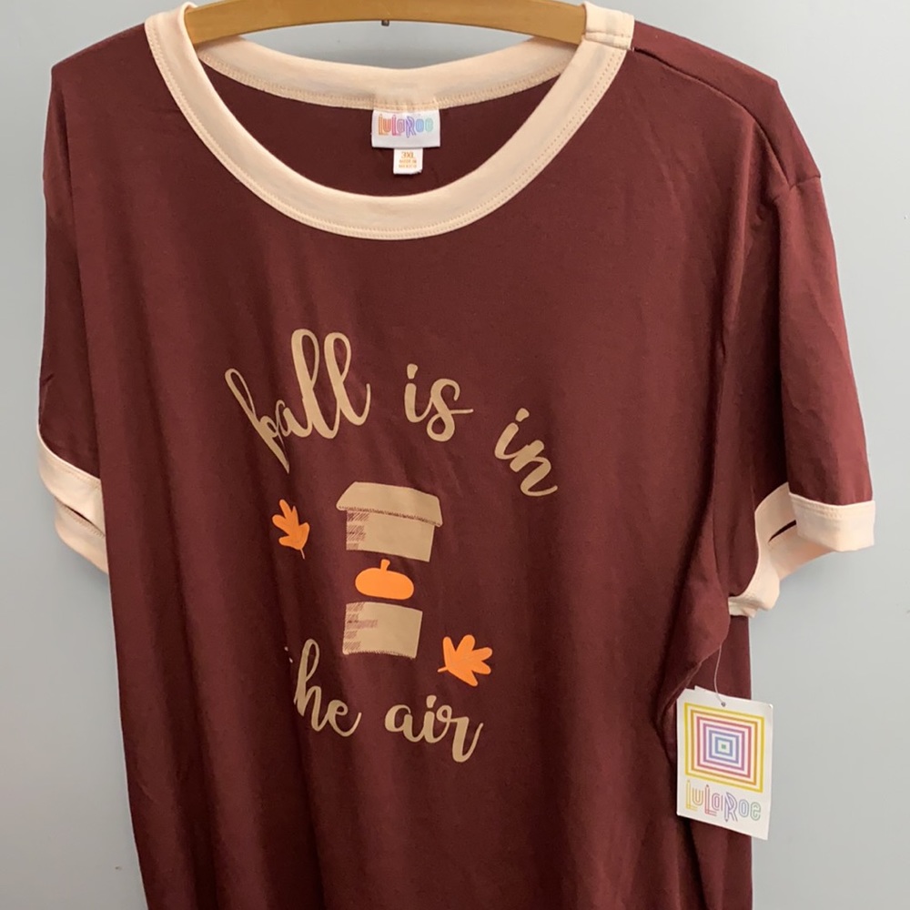 LuLaRoe T-shirt Fall Is In The Air 3XL